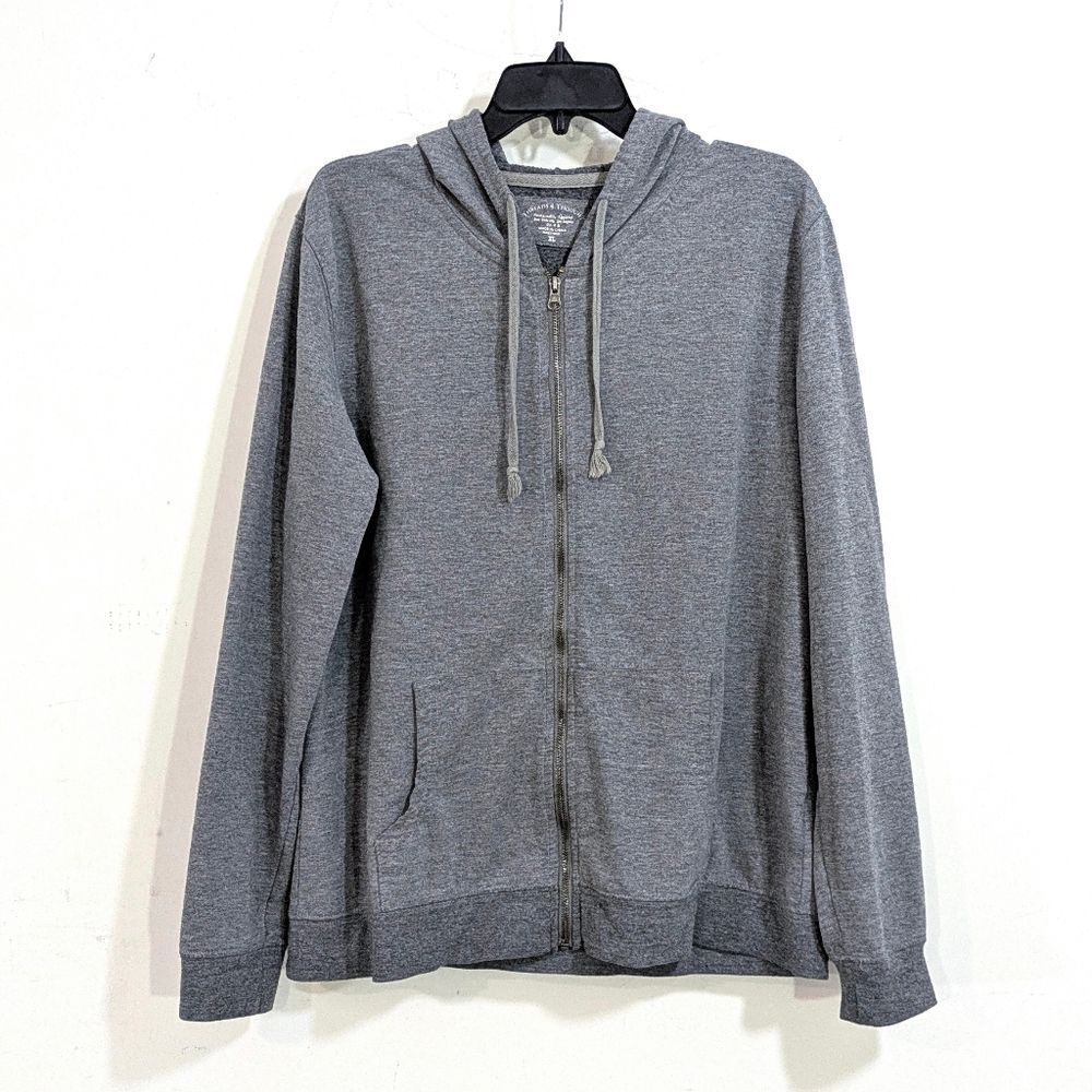 Threads 4 Thought Grey Zip Up Hoodie / Light Jacket - Size XL Womens